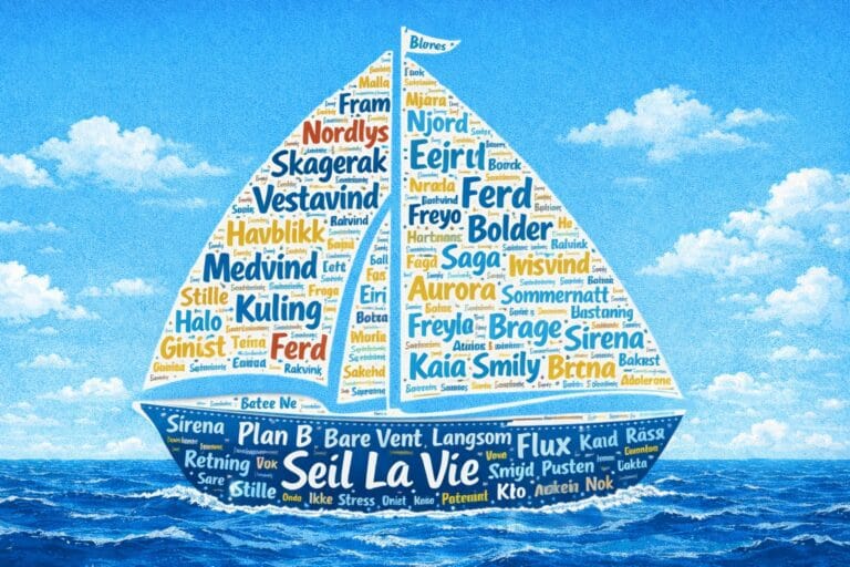 Navn på båt ordsky