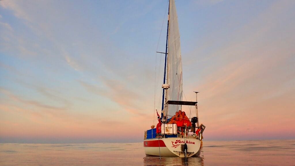 Seilbåt mot Stillehavet
