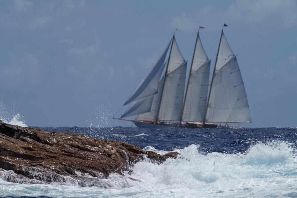 Gaffelrigget tremastet skonnert
