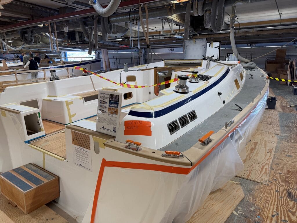 Håndverk og detaljer står i fokus hos Hallberg-Rassy.