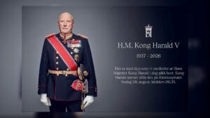 Kong Harald er død